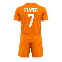 Uniforme de Fútbol Personalizado de Alta Calidad para Clubes y Escuelas, Conjunto de Camiseta de Fútbol Resistente con Diseño Sublimado, Manga Corta, para Entrenamiento, 100%