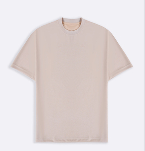 T-shirt surdimensionné 2026 en coton délavé à l'acide, coupe épaule tombante, style streetwear, avec logo imprimé en relief pour homme - Product Image 1