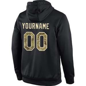 Sweat à capuche tendance personnalisé pour équipe sportive, avec noms et numéros, poche kangourou, marque privée, vente en gros - Product Image 3