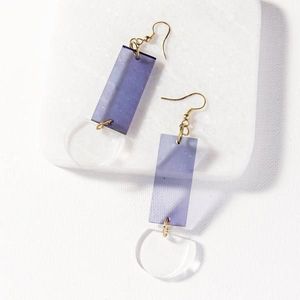 ต่างหูเรซิ่นอีพ็อกซี่ดีไซน์งานฝีมือสุดหรูสำหรับผู้หญิงสไตล์วินเทจ - Product Image 1