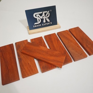 Plaquettes de manche de couteau en bois de sang premium, ébauches en bois dur exotique, matériau de manche personnalisé pour la fabrication de couteaux professionnels - Product Image 5