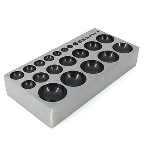 JIPSY Flat Dapping Block Plate 27 Cavity Square Shape Metal Forming Jewelry Stamping Dies Jewellery Making <b>Tools</b> - Product Image 2