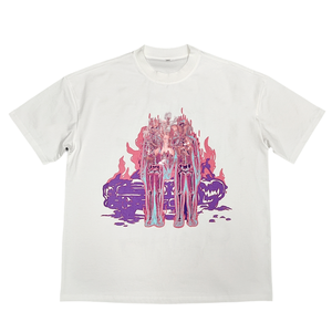 เสื้อยืดกราฟิกทรงหลวม สไตล์ฮิปฮอป ปักลายหน้าเสื้ออย่างดี ไซส์พลัส แขนสั้น สตรีทแวร์ - Product Image 1