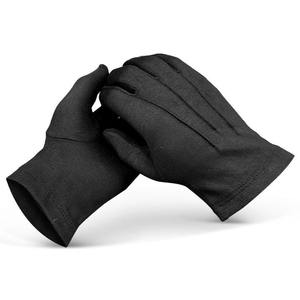 Gants maçonniques en coton blanc de qualité supérieure avec logo compas carré, broderie personnalisée et ajustement confortable et respirant pour les occasions formelles - Product Image 5