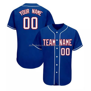 Maillot de baseball personnalisé pour adultes, couleur unie, unisexe, col en V, 100 % polyester respirant, grandes tailles, vente en gros - Product Image 1