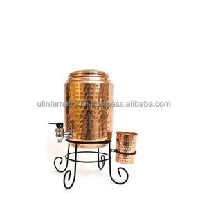 Refroidisseur d'eau en cuivre de qualité supérieure avec support et forme ronde pour la cuisine et les bienfaits pour la santé à vendre - Product Image 6