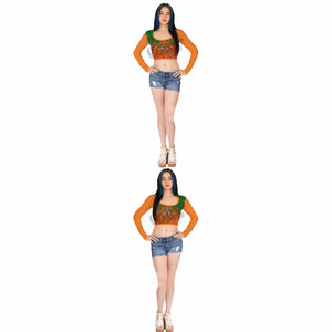 Casual Wear Clothing Women Crop <b>Top</b> T-Shirts Wholesale Women Crop <b>Top</b> T-Shirts Low Price Women Crop <b>Top</b> T-Shirts - Product Image 5