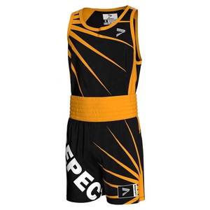 ชุดชกมวยแบบกำหนดเอง กางเกงขาสั้น เสื้อ MMA ผ้าไนลอนระบายอากาศ เสื้อเจอร์ซีย์สำหรับฝึกซ้อมมืออาชีพ มวยไทย ต่อสู้ในกรง - Product Image 4