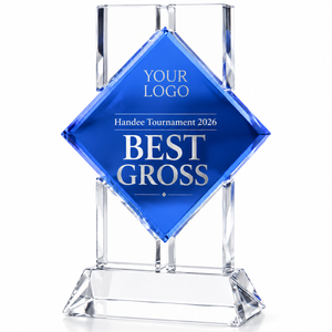 High Quality Golf <b>Trophy</b> Luxury <b>Trophy</b> Premium Crystal Award <b>Trophy</b> Executive Recognition Award Custom Engraved Crystal Metal - Product Image 1