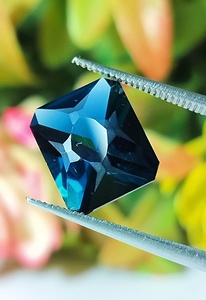Piedra Preciosa de Topacio Azul Londres Natural, Corte Octogonal Único, Piedra Suelta de Alta Calidad para Joyería, Anillo, Colgante - Product Image 6