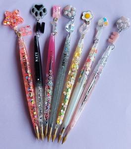 Aguja de ganchillo de resina hecha a mano, lisa, para tejer, herramientas de artesanía con hilo de ganchillo - Product Image 1