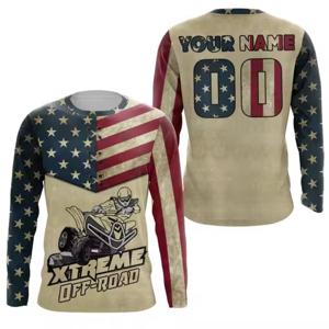 Maillots de motocross personnalisés de haute qualité pour adultes, grandes tailles, équipement de course respirant pour ATV, moto tout-terrain, course automobile - Product Image 6