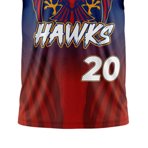 Camiseta de Fútbol 7v7 para Niños con Emblema de Halcón, Sin Mangas, con Capucha, Impresión Sublimada en Degradado, Nombre del Equipo Personalizado, Número del Jugador, Ropa para Adolescentes - Product Image 5
