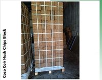 Bloc de copeaux de coco 5 kg biodégradable, haute rétention d'eau, écologique, léger, prêt à l'emploi pour animaux de compagnie