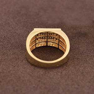 Bague de fiançailles pour homme en argent sterling 925 avec diamant moissanite taille ronde, style hip-hop, cadeau de bijoux pour anniversaire de mariage pour lui - Product Image 4