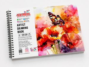 Carnet de croquis Hawamahal A4, 125 g/m², 50 feuilles, reliure spirale, papier sans acide pour dessin au crayon et au fusain - Product Image 2
