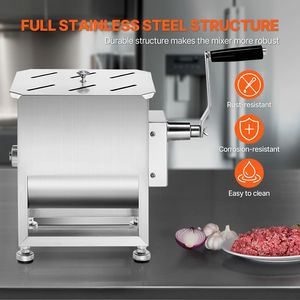 Miscelatore Manuale per Carne con Serbatoio Fisso in Acciaio Inox da 10L, per Lavorazione fino a 15LBS di Carne, Usato, per Miscelazione Salsicce - Product Image 5