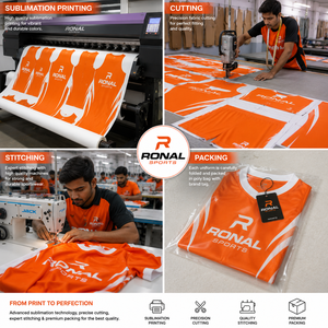 ชุดเสื้อบาสเก็ตบอลสีส้ม RONAL SPORTS แบบไม่มีแขน ระบายเหงื่อได้ดี สำหรับผู้ใหญ่ ทุกฤดูกาล พิมพ์ลายแบบ Sublimated ปรับแต่งได้ - Product Image 5