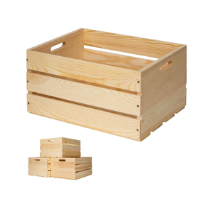 Cajas de madera de pino al por mayor al mejor precio para almacenamiento, cestas de almacenamiento para organizar la sala de estar, el baño y la encimera de la cocina - Product Image 2