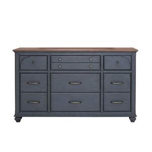 Bridgevine Home Americana Dresser Pana Acabado Azul No Requiere Montaje - Product Image 2