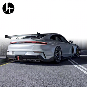 Pour <span class=keywords><strong>Porsche</strong></span> <span class=keywords><strong>Taycan</strong></span> 2019 2020 2021 <span class=keywords><strong>2022</strong></span> 2023 Aileron arrière en fibre de carbone sèche, couvre-coffre, spoiler, kits carrosserie, style Avante - Product Image 1
