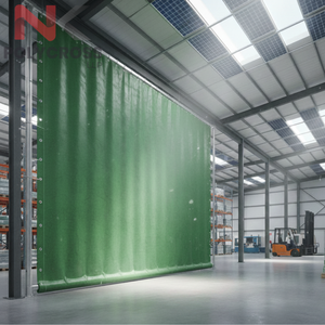 Cortina de PVC Impermeable y Resistente al Fuego para Almacenes de Plantas de Manufactura, Protección Contra Polvo Industrial y Contra la Intemperie - Product Image 3