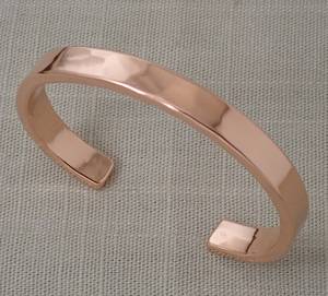 Handmade Solid Pure <b>Copper</b> Wavy Cuff Bangle Solid Flat Metal <b>Copper</b> Craft Forged Organic Healing Jewelry For Men & Women OEM - Product Image 3