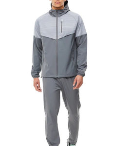 Conjunto Deportivo Personalizado, Chaqueta y Pantalones Ligeros de Nailon, Chaqueta Cortavientos con Cierre, Ropa Deportiva Informal para Correr - Product Image 1