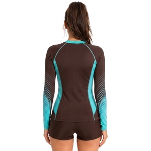 OEM Custom Women <b>Long</b> <b>Sleeve</b> <b>Compression</b> <b>Shirt</b> Rash Guard Customized Rash Guards for Women - Product Image 2
