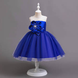 Robe de Soirée Princesse Élégante pour Filles, Épaule Unique, Ornée de Fleurs, en Tulle Écologique et Respirant, Idéale pour Anniversaire et Fêtes (Vente en Gros) - Product Image 6