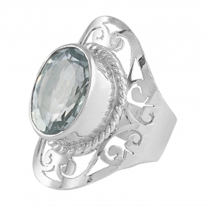 Natural Green Amethyst <b>Indian</b> Silver Jewelry <b>Ring</b> Gemstone Bezel Setting Fine Jewelry Supplier Eternity Vermeil Gemstone <b>ring</b> - Product Image 2