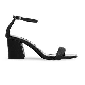 Sandalia de tacón formal negra FR5325 - Product Image 3