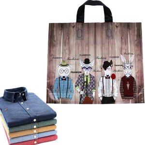 Sac à provisions en plastique à boucle souple personnalisé durable résistant à la déchirure élégant design attrayant vente en gros directe d'usine du Vietnam - Product Image 6