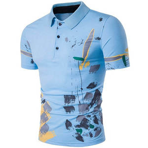 Polo homme léger en polyester, manches courtes, meilleur design, prix avantageux, en solde - Product Image 1