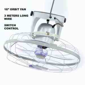 Ventilador de Mesa SanKyo de 16 Pulgadas, Clásico, Eléctrico, Mecánico, con 5 Aspas de Plástico ABS, 3 Velocidades, para Interiores y Exteriores - Product Image 3
