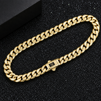 Collier cubain de luxe en or massif 10K 14K 18K, inspiré du hip-hop, serti de diamants Moissanite, un incontournable des bijoux raffinés pour hommes