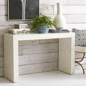 Modern Handmade Bone Inlay Console <b>Table</b> Decorative Accent Furniture For <b>Hallway</b> Entry And Living Areas - Product Image 1