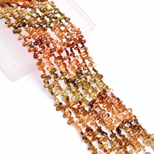 Cuentas de Turmalina Multicolor AAA+ de 3x5mm-4x6mm, Cuentas de Turmalina Natural Petrol, Piedras Preciosas Semipreciosas, Cuentas Facetadas para Joyería - Product Image 1