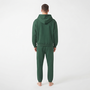 Conjunto de Sudadera con Capucha y Pantalones Deportivos para Hombre, con Cierre Completo, Logotipo Personalizado, Estilo Urbano, Felpa Francesa, Algodón, Talla Grande, Liso - Product Image 3