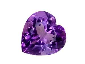 Pierres précieuses d'améthyste violette naturelle en forme de cœur, provenance Brésil, pierres d'améthyste en vrac pour la création de bijoux. - Product Image 2