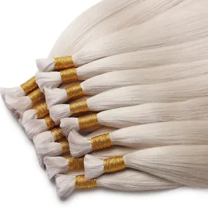 ผมต่อแท้สีบลอนด์แพลตตินั่มแบบเรมี่  ทรงตรง  แบบพันด้วยวงแหวนสีทอง รุ่นที่ 1 - Product Image 1