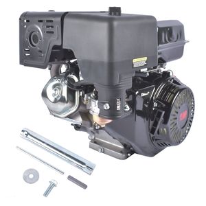 Motore a Benzina 389cc 13HP con Albero Orizzontale, 4 Tempi OHV, Avviamento a Strappo, per Go-Kart, Colore Nero - Product Image 4