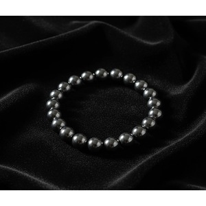 Handcrafted Natural Hematite <b>Beaded</b> <b>Bracelet</b> Grounding Crystal Healing Jewelry Wholesale From India - Product Image 4