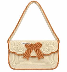 Bolso de mano hecho a mano con solapa y cuentas azules a rayas, lindo bolso de noche para cóctel Martini - Product Image 4