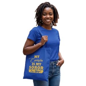 Family Soror Canvas <b>Tote</b> Bag for Women Large Capacity Shoulder Carry Bag Reusable Casual Shopping <b>Book</b> Bag Custom Wholesale - Product Image 1