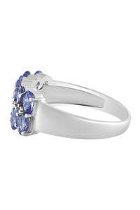 แหวนเพชรและแทนซาไนต์ เงินแท้ 92.5 รุ่น KLSR-11093 - Product Image 3