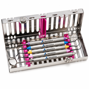 Kit d'instruments de façonnage et de finition de composite dentaire de qualité supérieure avec cassette d'examen 5 instruments OEM - Product Image 2