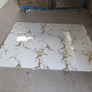 Azulejos de Porcelana Nevada Gold Brillante para Piso, 60x60cm, Azulejo para Baño Interior, Imitación Piedra Contemporánea, Resistente a los Ácidos, 8.5mm de Grosor - Product Image 4