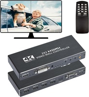 Contrôleur de mur vidéo SYONG 4K 30Hz 2X2 1x2 1x3 1x4, entrée HDMI DVI, sortie séparateur HDMI 4 canaux, pour écran TV, panneau d'affichage