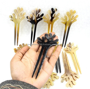 Cuerno de buey de vaca de lujo, alfiler para el cabello, colores naturales, cuerno de buey de vaca de Búfalo, alfileres para el cabello, accesorios para el cabello, alfiler de cuerno de vaca - Product Image 6